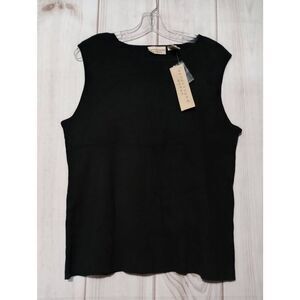 Apostrophe Sweater‎ Ladies 16W Sleeveless Ribbed Black Gothic Steampunk